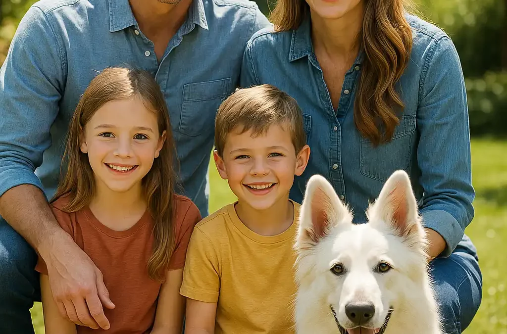 Berger Blanc Suisse un chien de famille