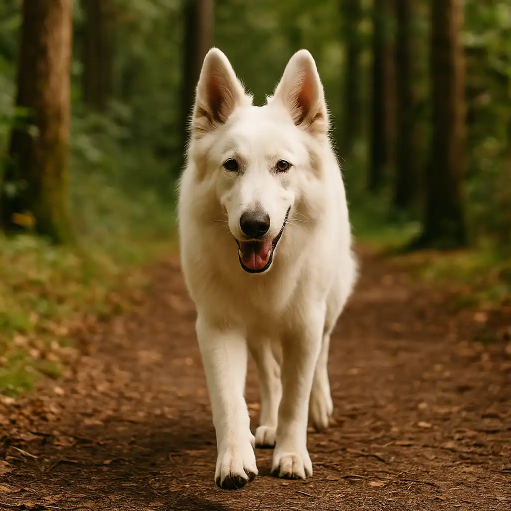 800x800 berger blanc suisse balade en foret